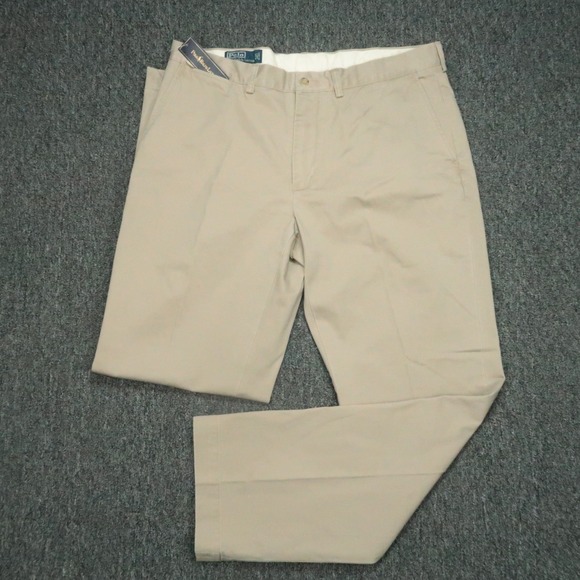 Polo Ralph Lauren Pants Men 38x34 Khaki Tan Preston Straight Chino Twill NWT